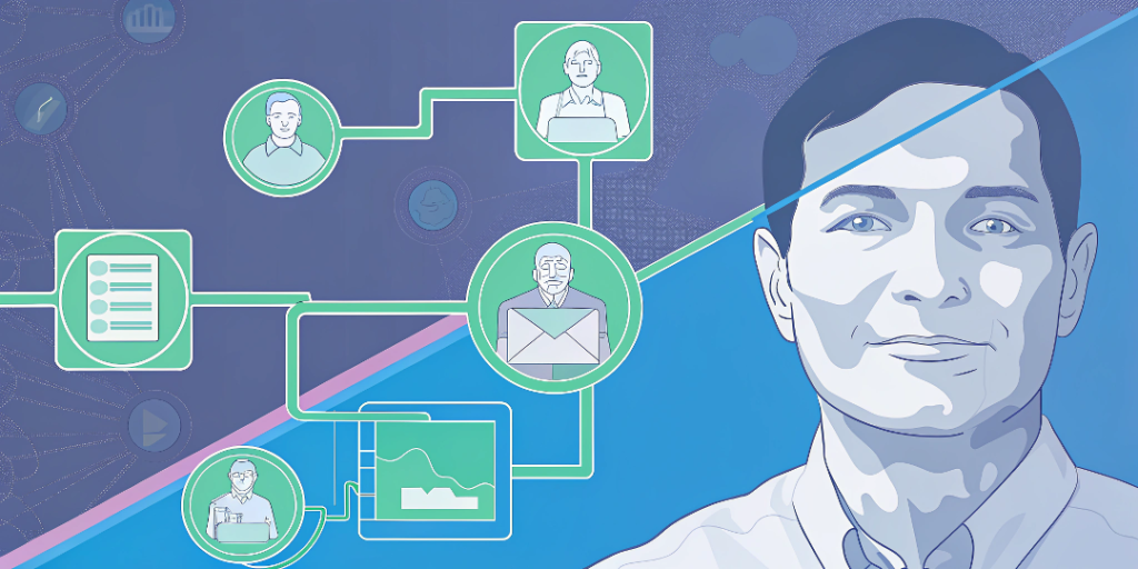 AI connecting sales and marketing tools to automate workflows, improve alignment, and drive strategic growth.